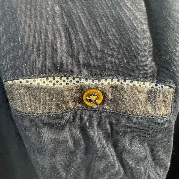 Navy Blue and Grey Ted Baker Polo - Picture 2 of 4